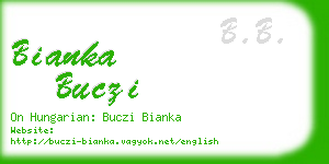 bianka buczi business card